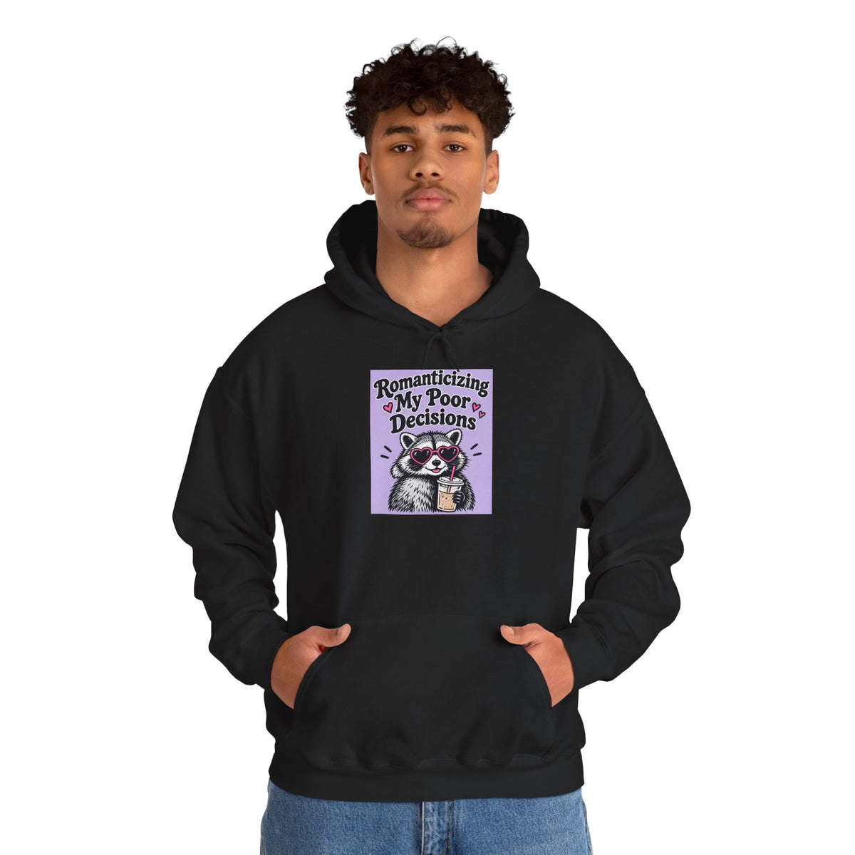 Respecting My Peace hoodie | Meditation Cat illustration, purple graphic