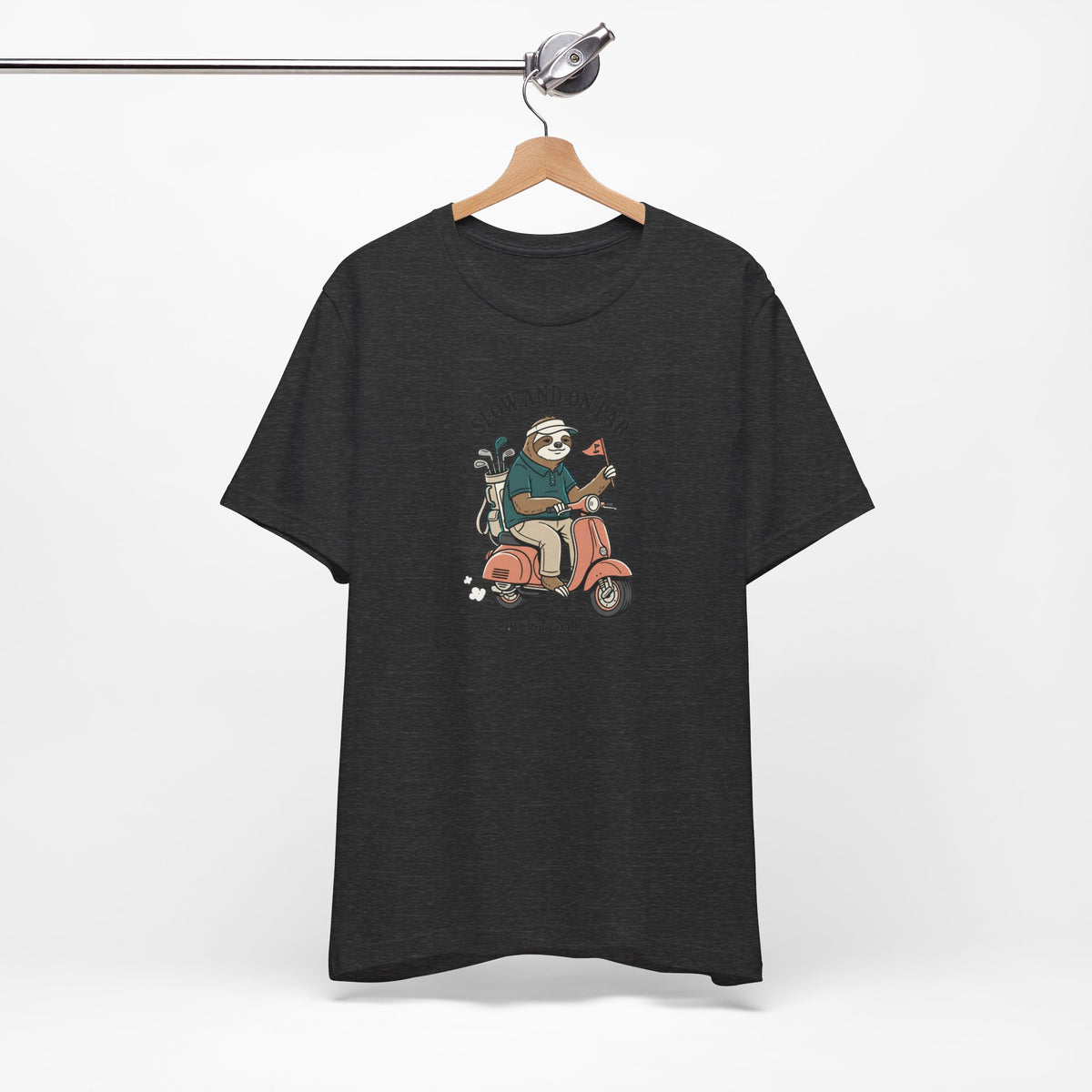 Slow and On Par Sloth Golfer T-Shirt