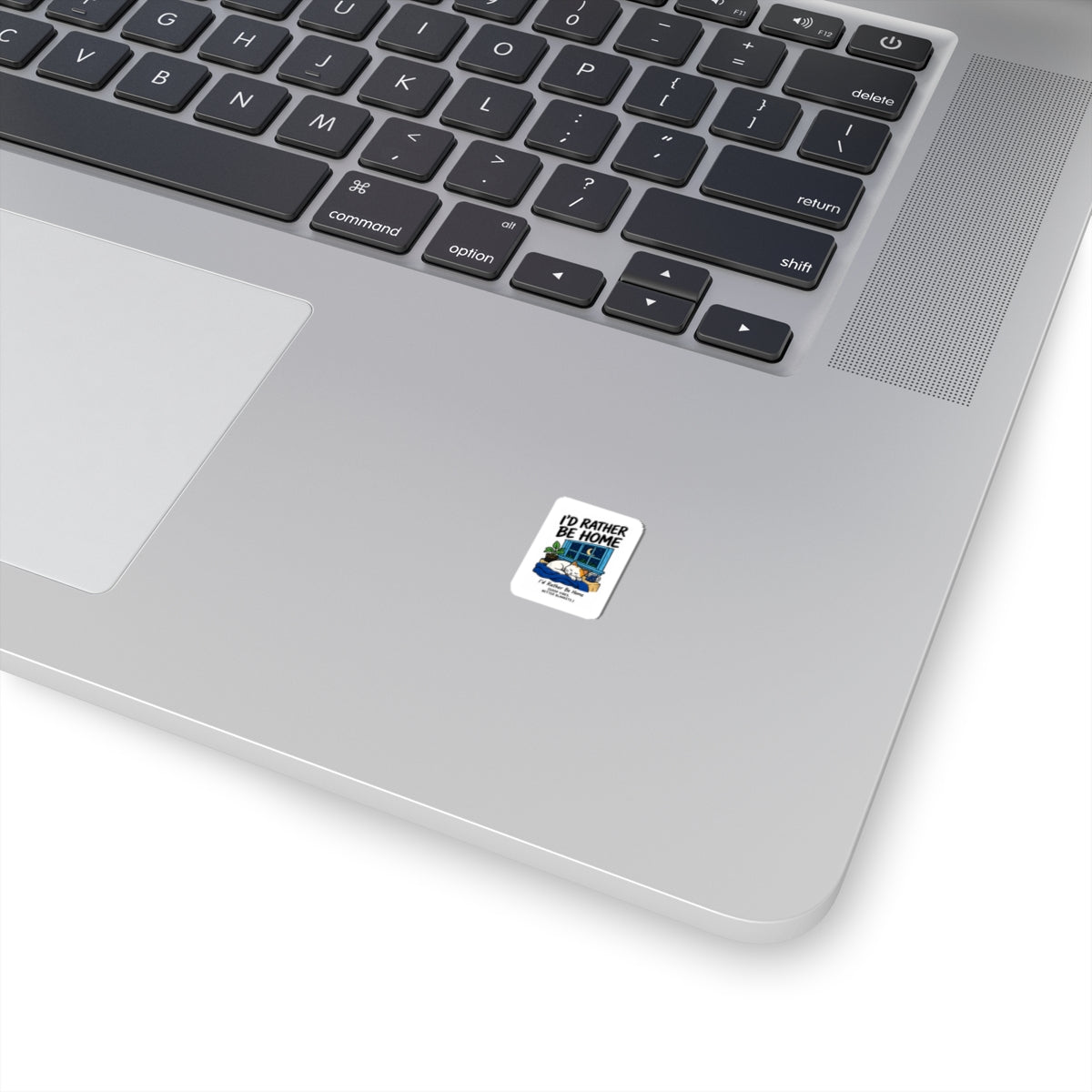 I'd Rather Be Home sticker | kiss-cut sticker, cozy home illustration