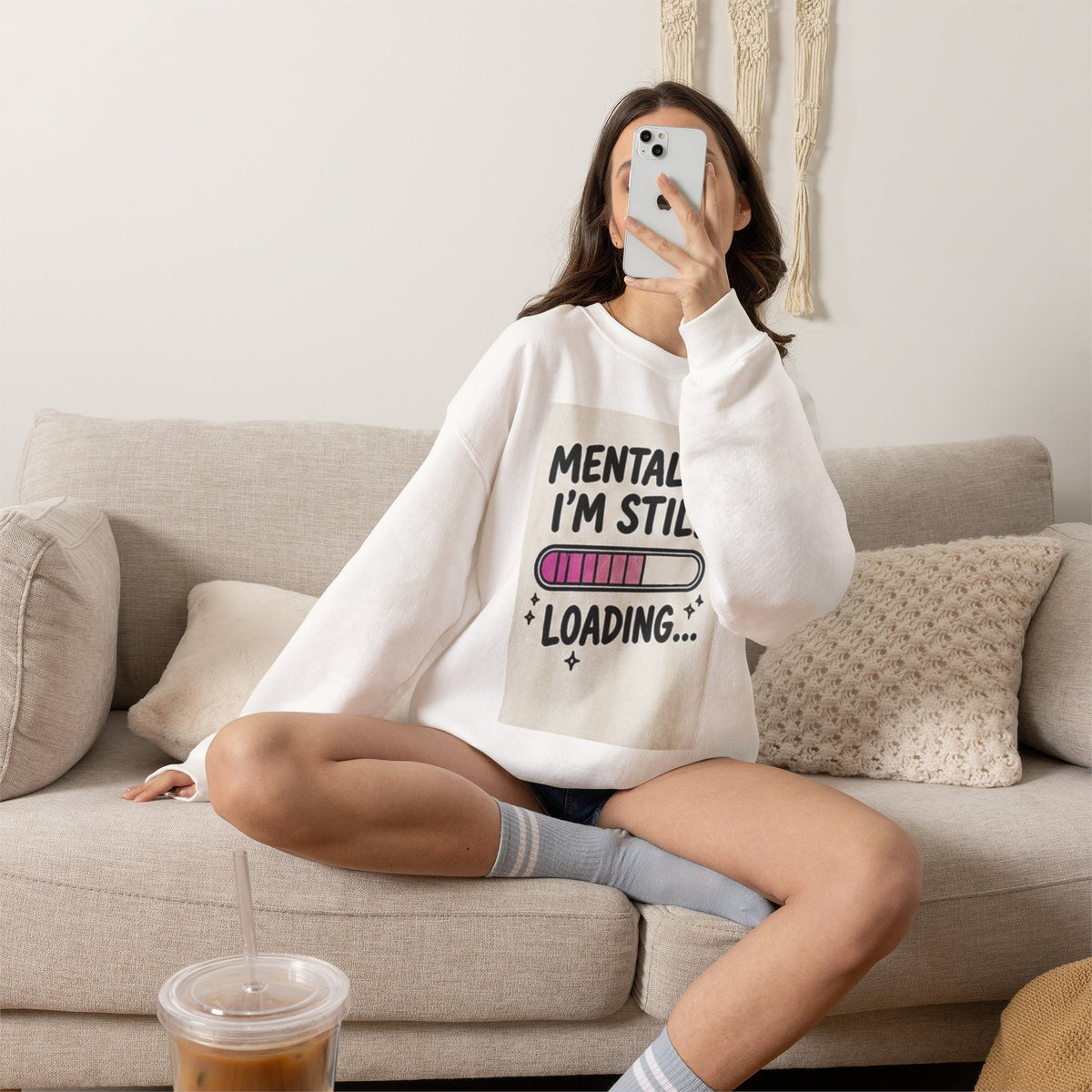 Mentally I’m Still Loading Crewneck Sweatshirt