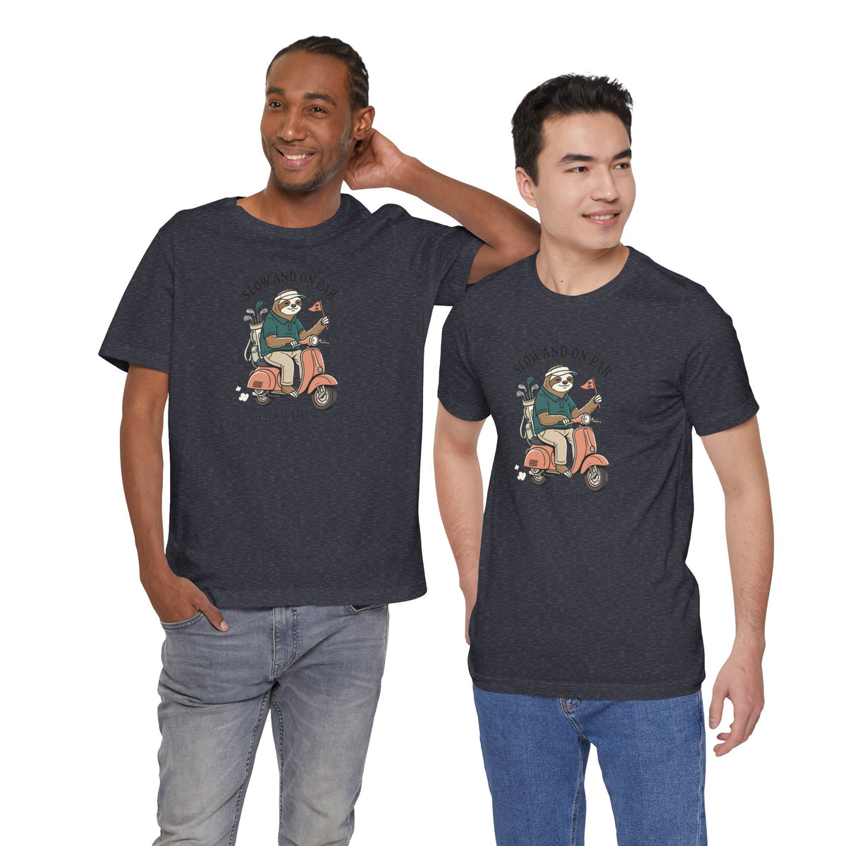 Slow and On Par Sloth Golfer T-Shirt