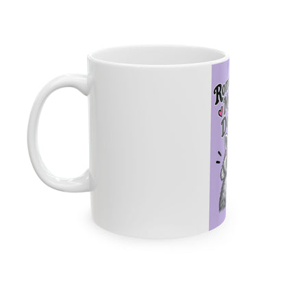 Romanticizing My Poor Decisions Mug — Cute Raccoon Coffee Cup (11oz/15oz)