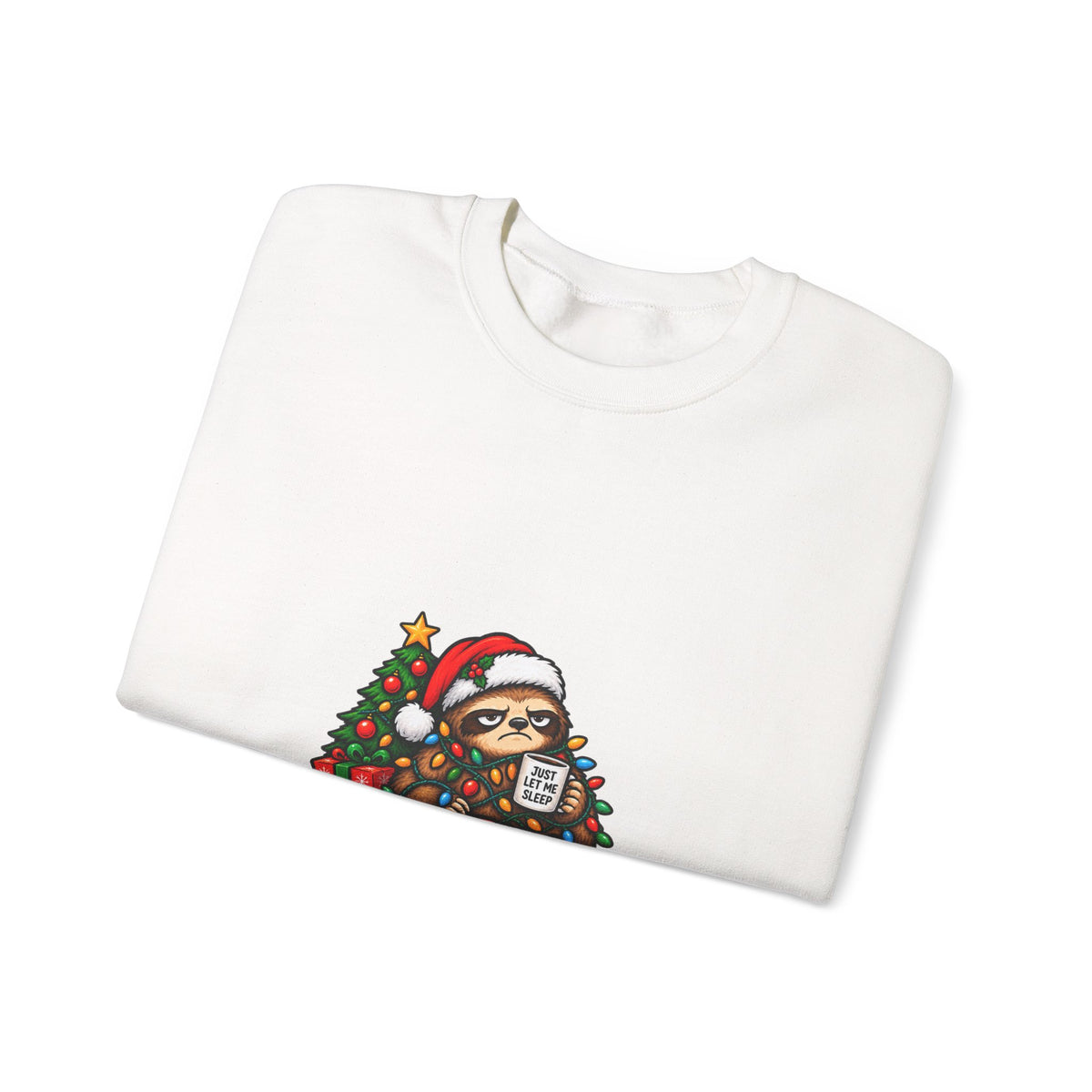 Holiday Sweatshirt - Festive Against My Will Christmas Crewneck