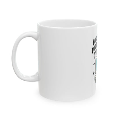Funny Retro Computer Mug - "Born Too Late For The Internet To Be Fun" Ceramic Coffee Cup (11oz, 15oz)