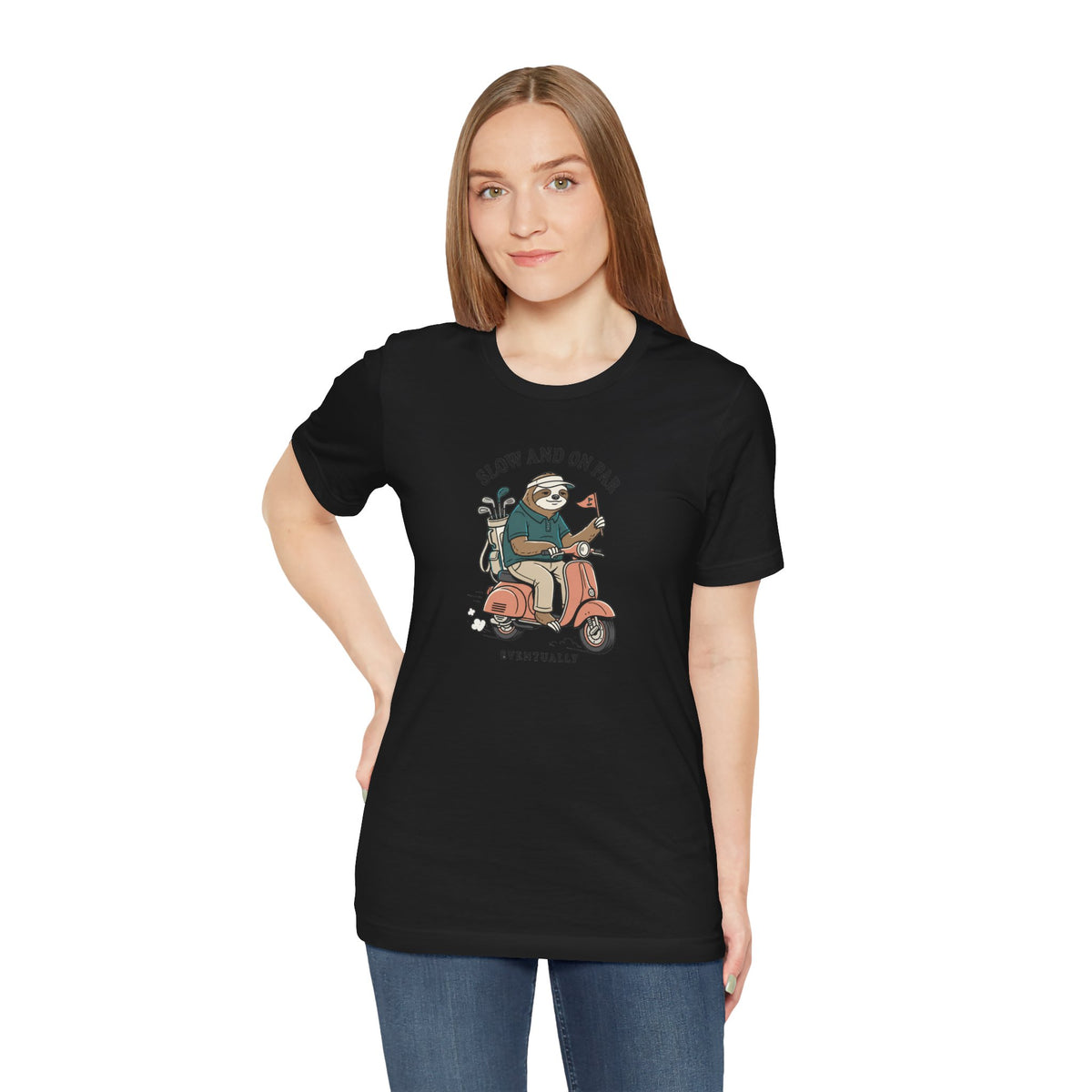 Slow and On Par Sloth Golfer T-Shirt
