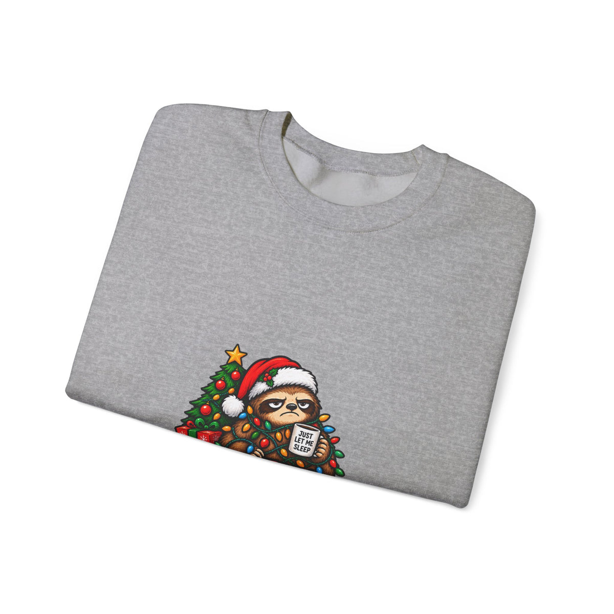 Holiday Sweatshirt - Festive Against My Will Christmas Crewneck