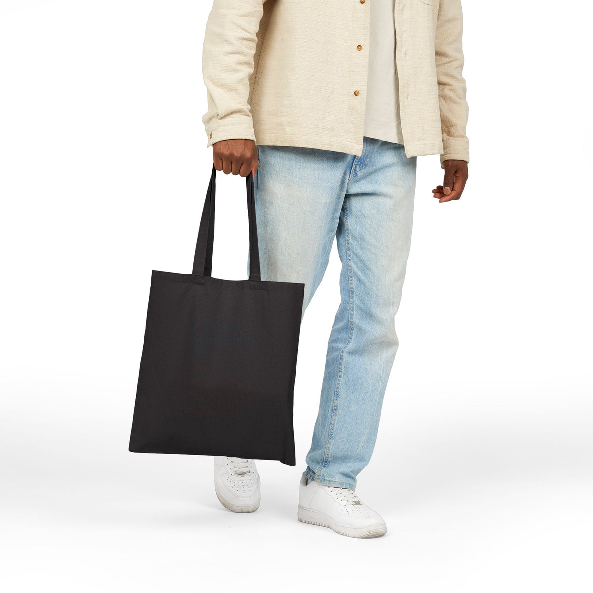 Tote Bag — "I'm Not Ignoring You, I'm Avoiding Everyone Equally" Cotton Canvas Tote