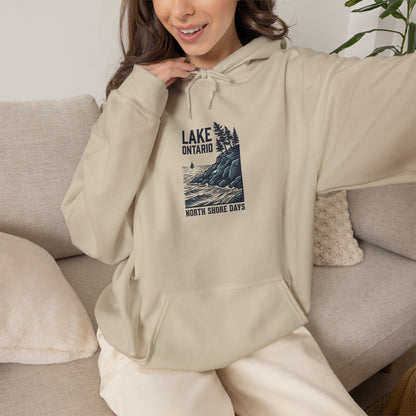 Lake Ontario North Shore Days hoodie | vintage lakeside nature graphic