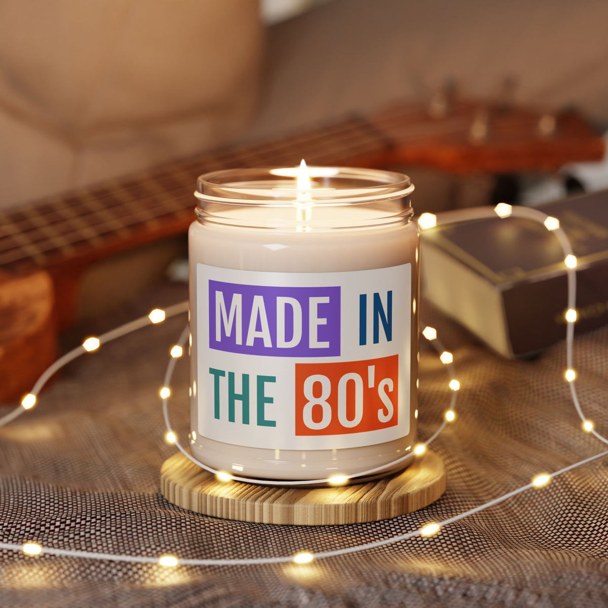 Made in the 80's Scented Soy Candle | 9oz Retro Typography