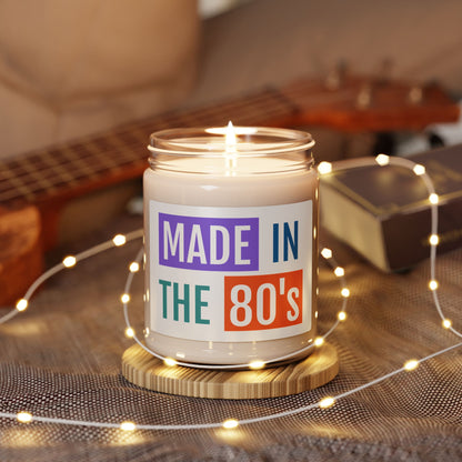 Made in the 80's Scented Soy Candle | 9oz Retro Typography