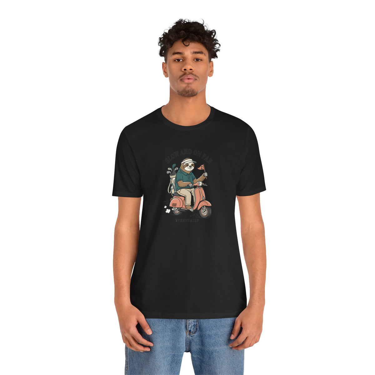 Slow and On Par Sloth Golfer T-Shirt