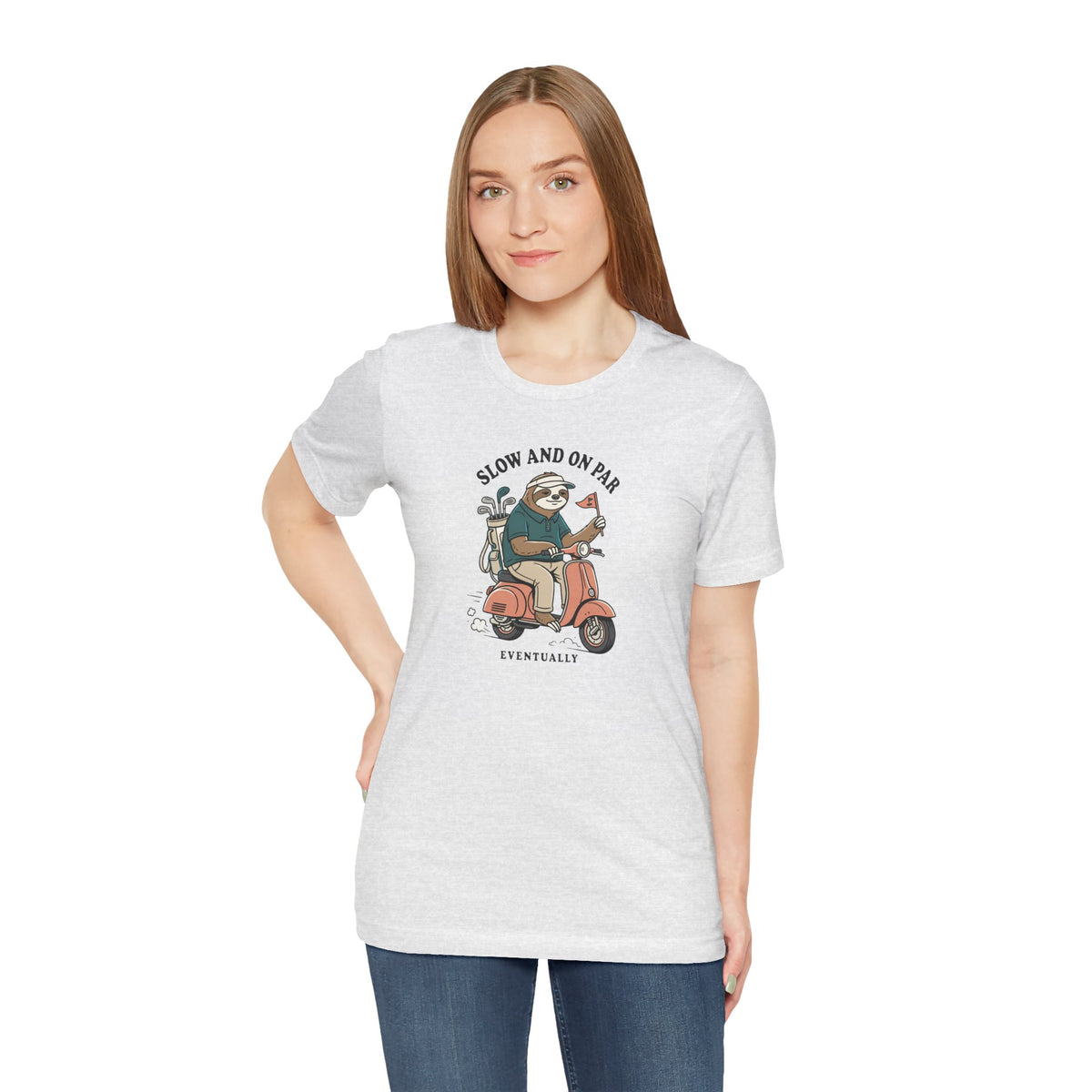 Slow and On Par Sloth Golfer T-Shirt