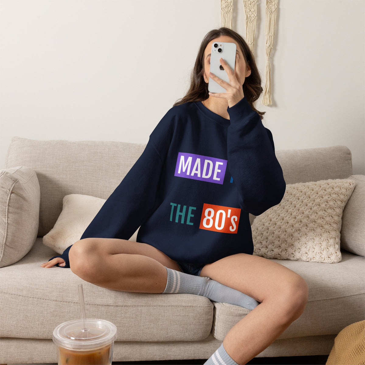 Made in the 80s Crewneck Sweatshirt — Retro 1980s Graphic Pullover