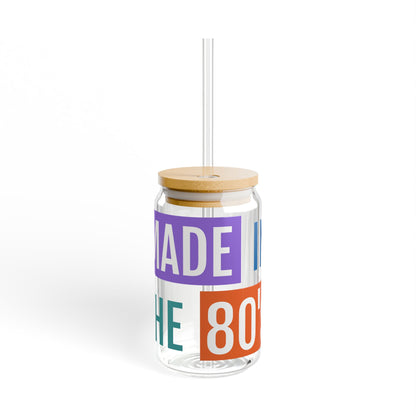 Made in the 80s Sipper Glass | 16oz Clear Tumbler with Straw