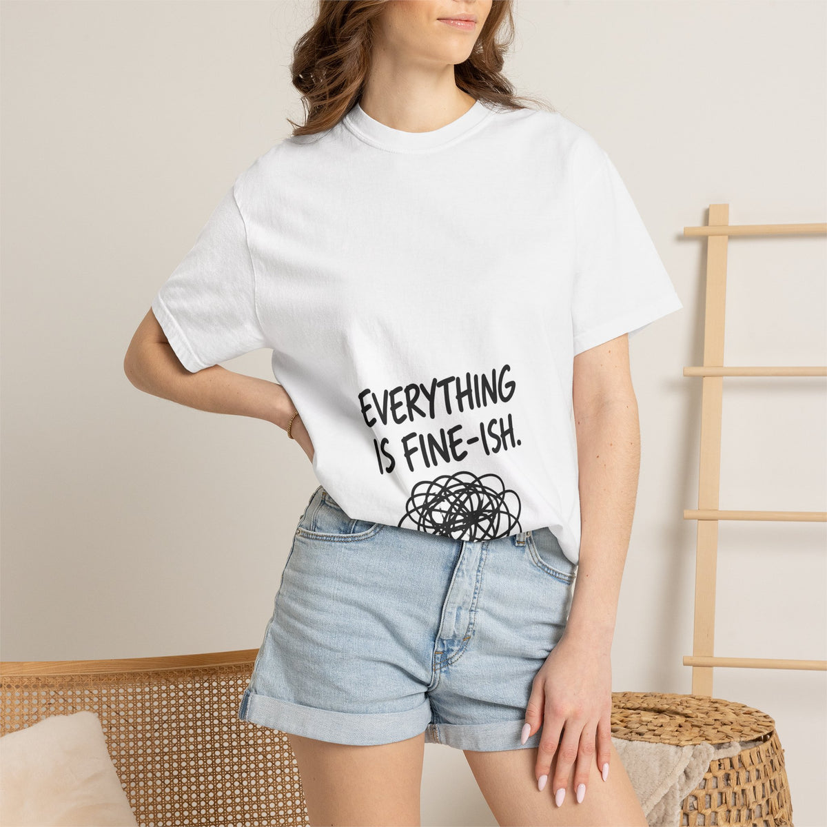 Everything Is Fine-ish T-Shirt — Funny Mental Health Tee