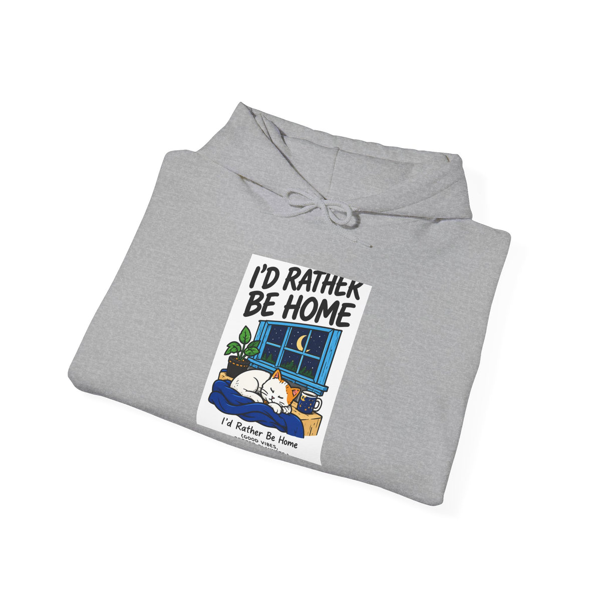 Cozy Camper Hoodie - "I'd Rather Be Home" RV Camping Sweatshirt