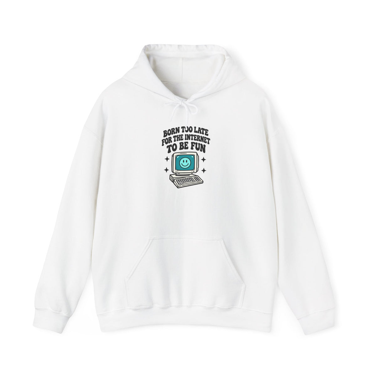 Vintage Laptop 'Too Loud To Be Heard' Hoodie | Retro Tech Graphic