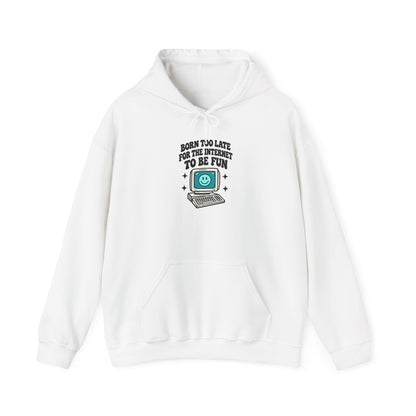 Vintage Laptop 'Too Loud To Be Heard' Hoodie | Retro Tech Graphic