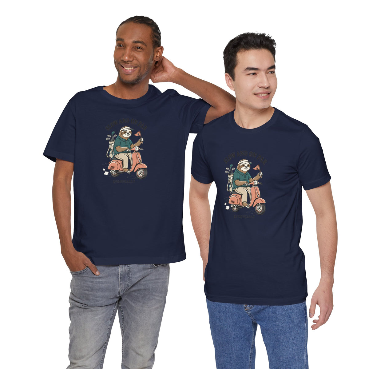 Slow and On Par Sloth Golfer T-Shirt