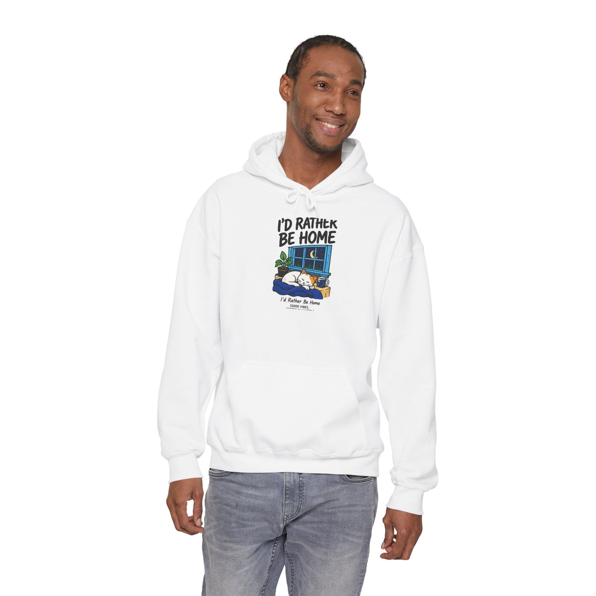Cozy Camper Hoodie - "I'd Rather Be Home" RV Camping Sweatshirt