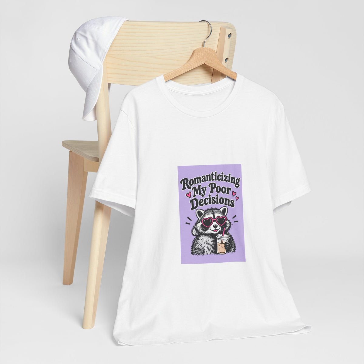 Romanticizing My Poor Decisions raccoon tee | Graphic T-Shirt