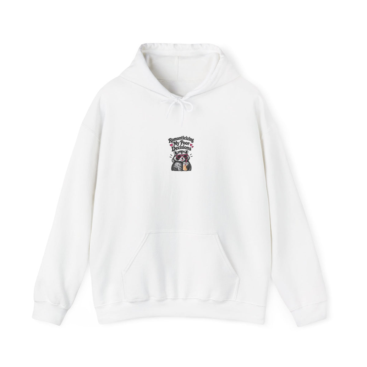 Raccoon Mama Hoodie – "Mama Bear? Mama Raccoon?" Cute Motherhood Graphic Hooded Sweatshirt