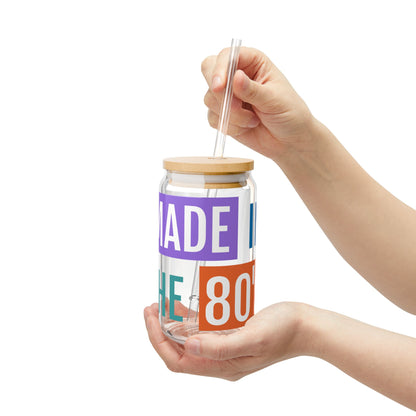 Made in the 80s Sipper Glass | 16oz Clear Tumbler with Straw