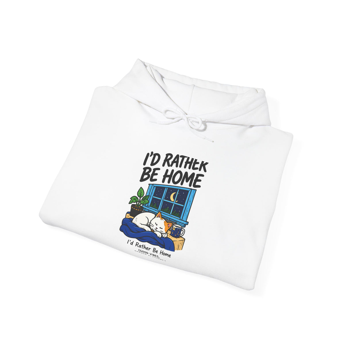Cozy Camper Hoodie - "I'd Rather Be Home" RV Camping Sweatshirt