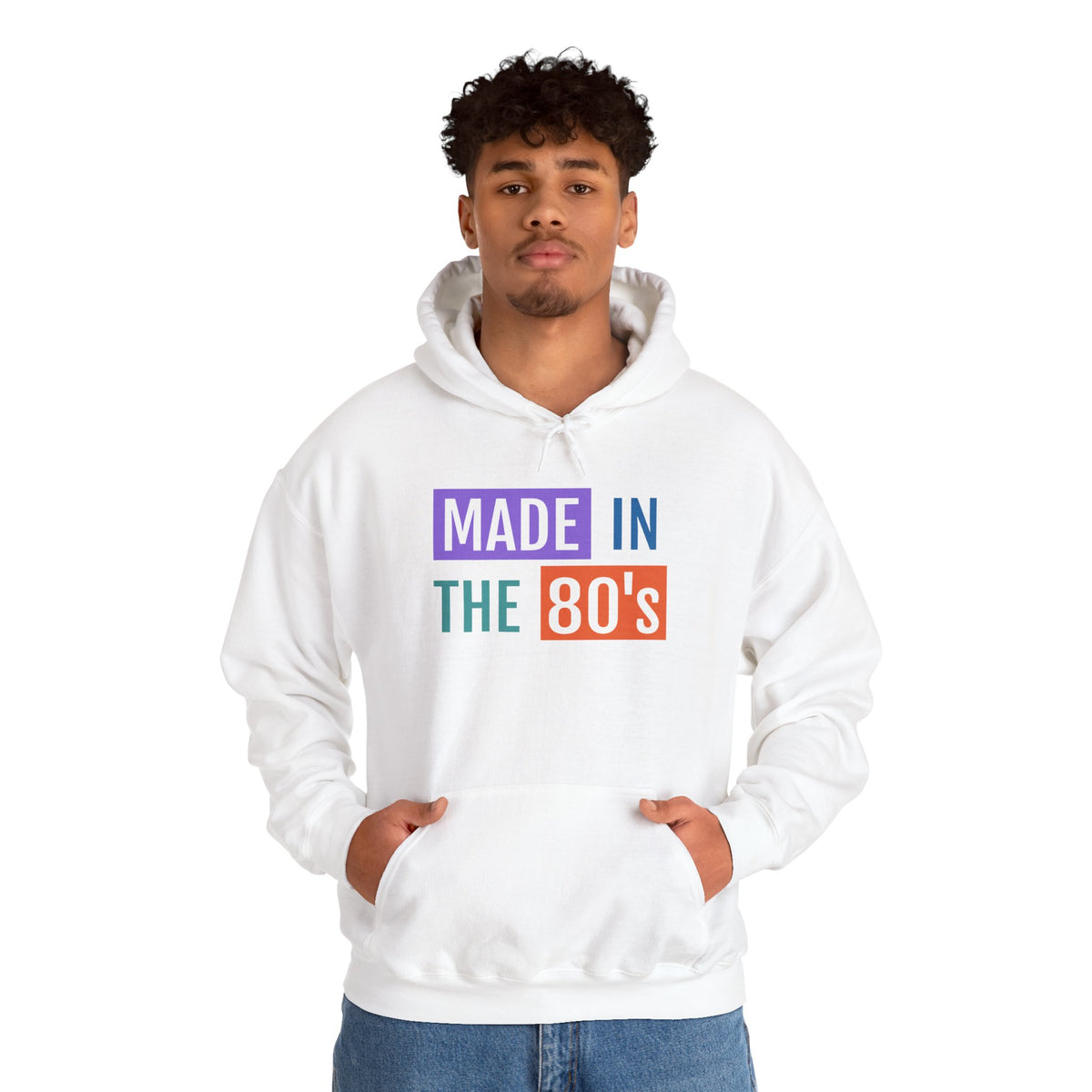 Made in the 80s Hoodie | Retro 1980s Text Sweatshirt
