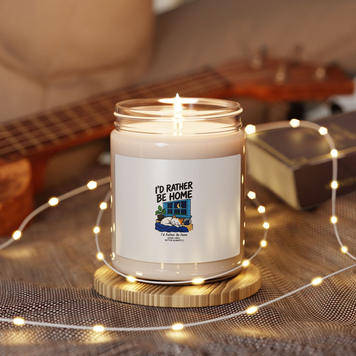 I'd Rather Be Home Scented Soy Candle — 9oz Cozy Home Fragrance