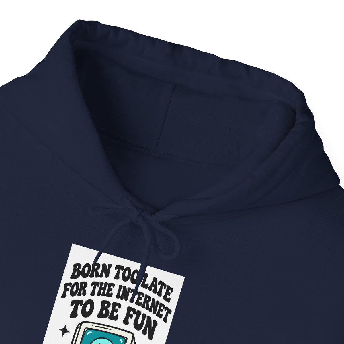 Vintage Laptop 'Too Loud To Be Heard' Hoodie | Retro Tech Graphic