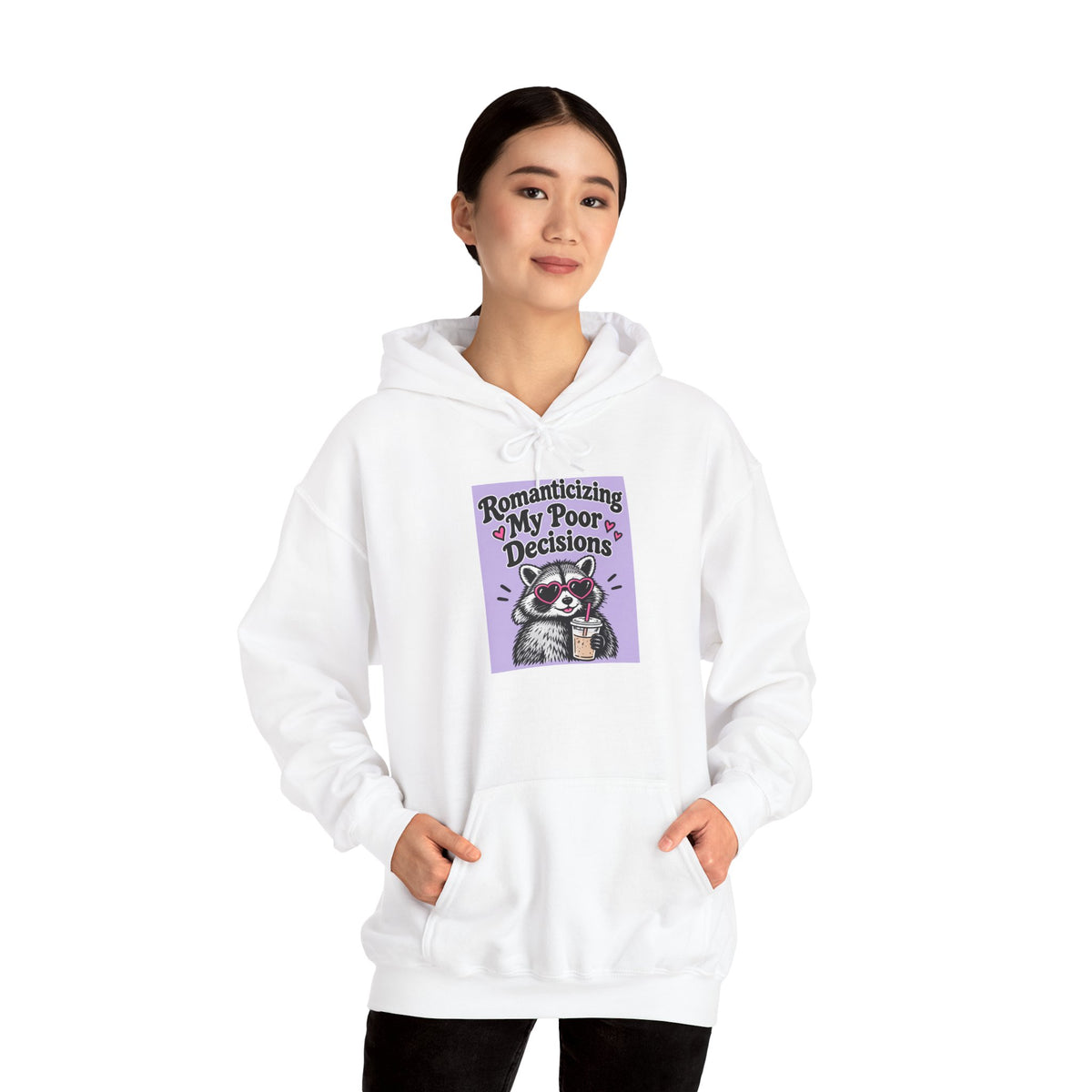 Respecting My Peace hoodie | Meditation Cat illustration, purple graphic