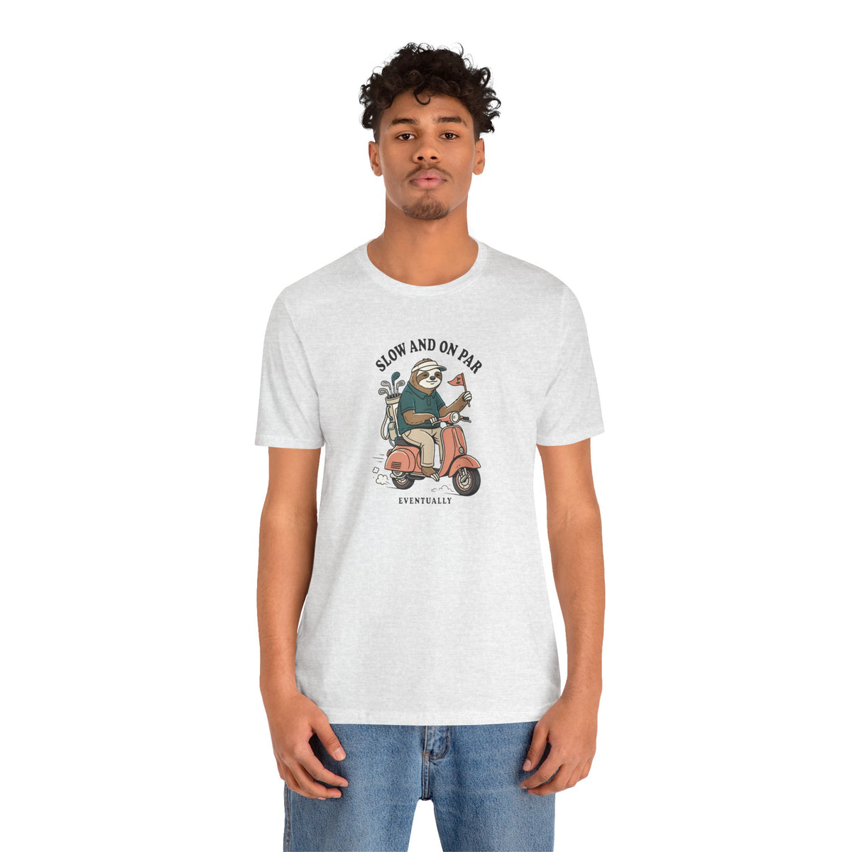 Slow and On Par Sloth Golfer T-Shirt