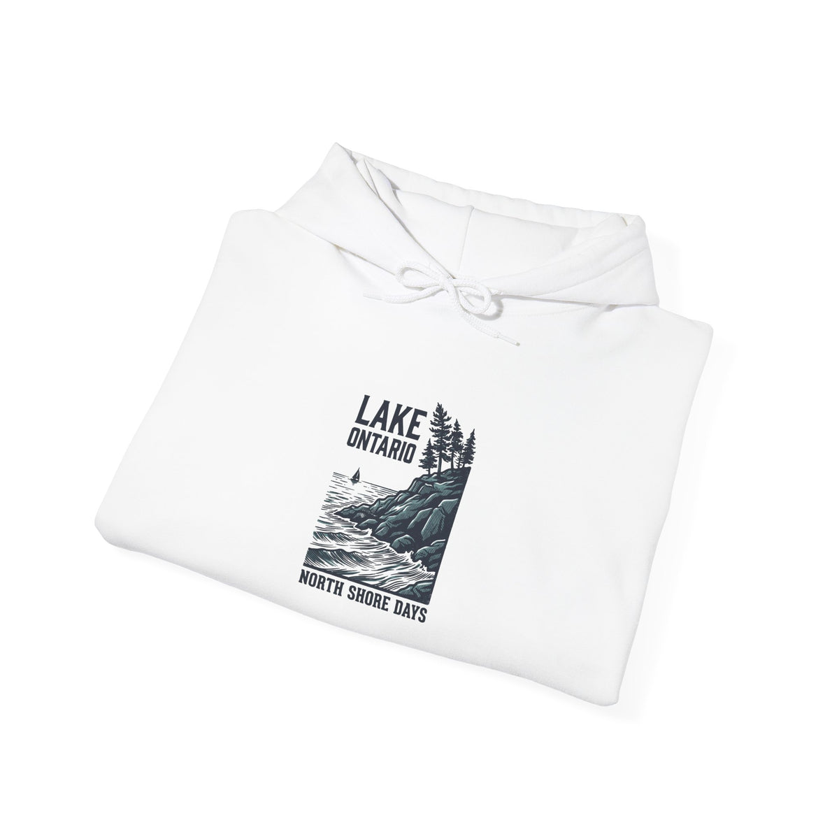 Lake Ontario North Shore Days hoodie | vintage lakeside nature graphic