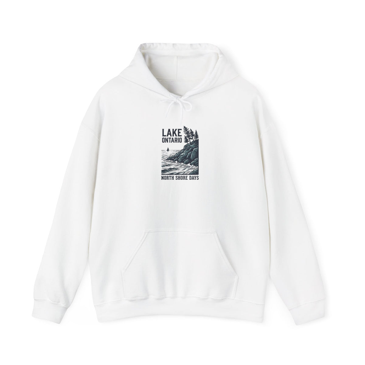 Lake Ontario North Shore Days hoodie | vintage lakeside nature graphic