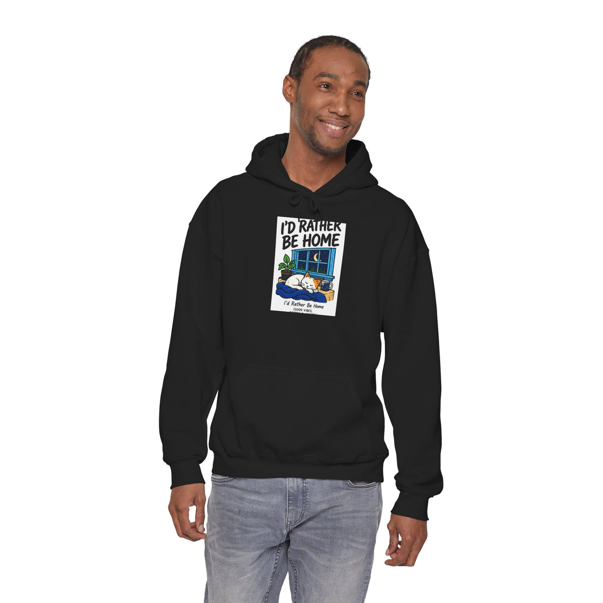 Cozy Camper Hoodie - "I'd Rather Be Home" RV Camping Sweatshirt