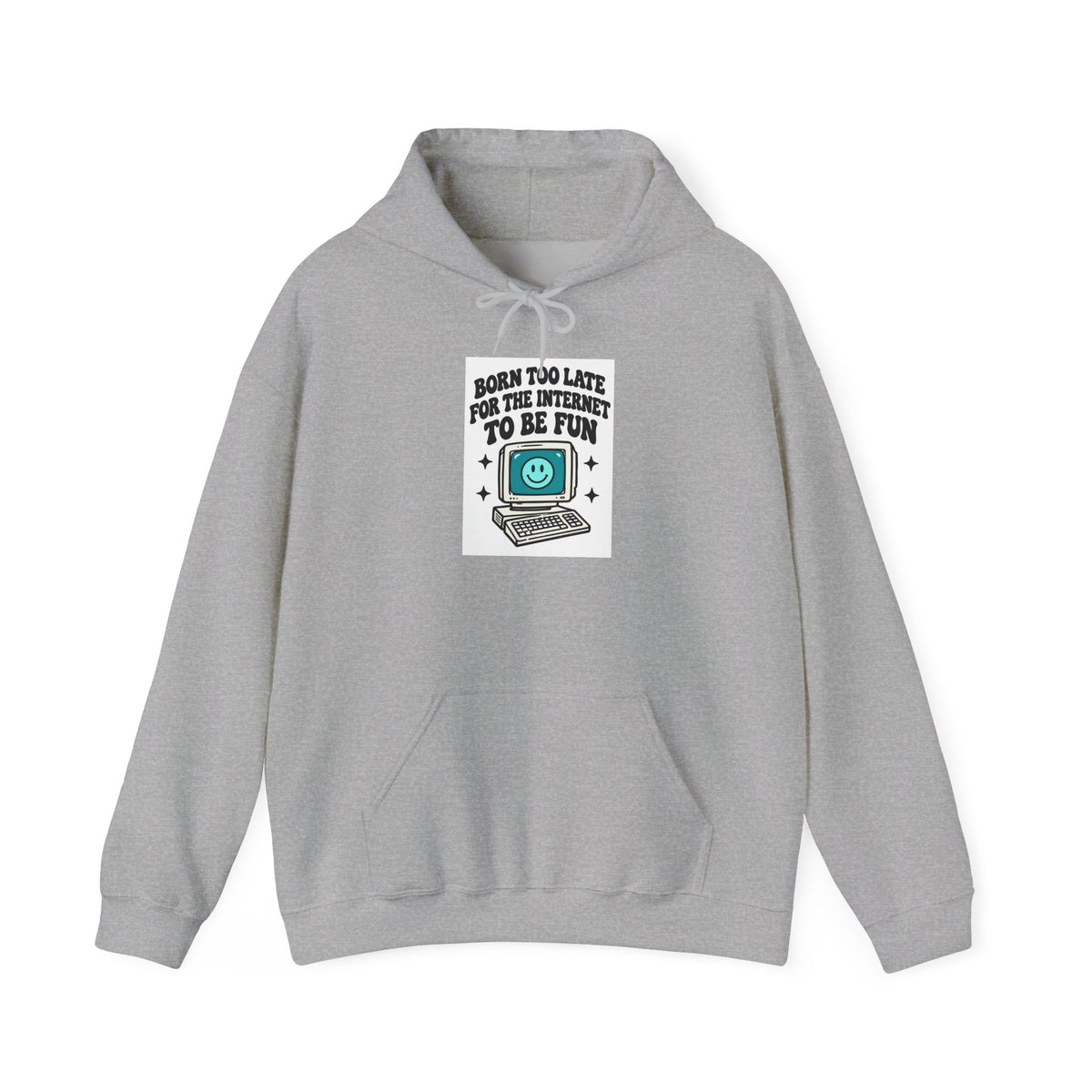 Vintage Laptop 'Too Loud To Be Heard' Hoodie | Retro Tech Graphic