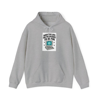 Vintage Laptop 'Too Loud To Be Heard' Hoodie | Retro Tech Graphic