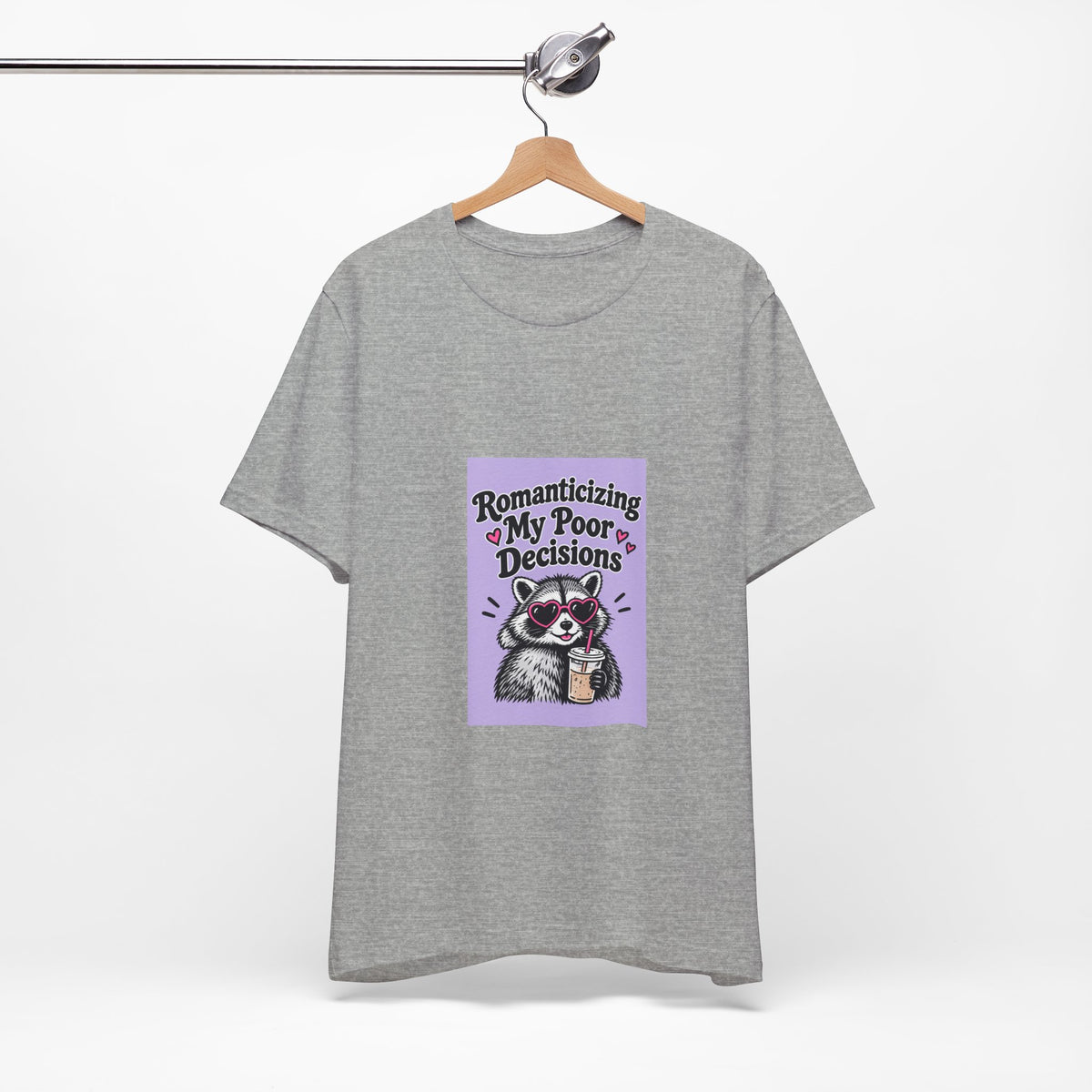 Romanticizing My Poor Decisions raccoon tee | Graphic T-Shirt