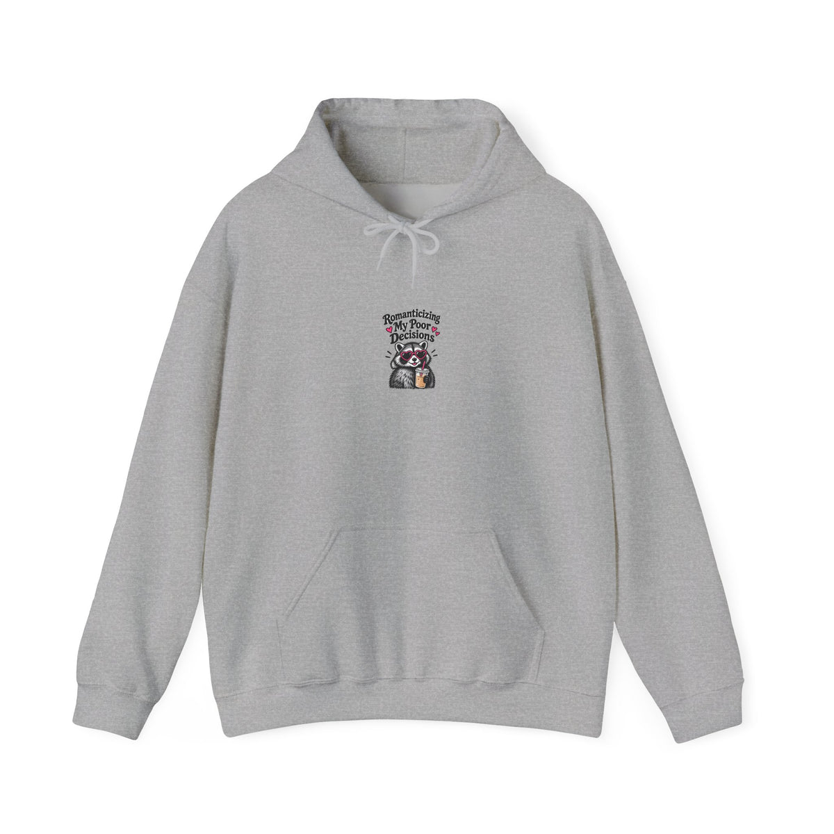 Raccoon Mama Hoodie – "Mama Bear? Mama Raccoon?" Cute Motherhood Graphic Hooded Sweatshirt